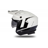 Jet helmet Sheratan white and black glossy - Helmets - HE185 - UFO Plast