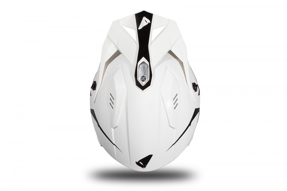 Jet helmet Sheratan white and black glossy - Helmets - HE185 - UFO Plast