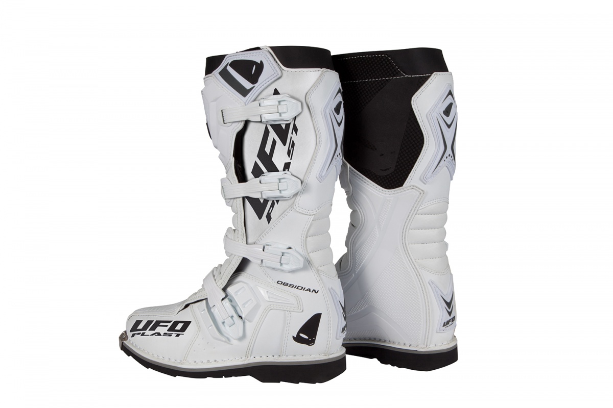 Stivali motocross Obsidian bianco - Stivali - BO009-W - Ufo Plast