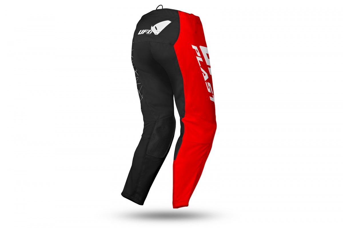 Pantaloni motocross Tecno nero e rosso - Home - PI04524-K - Ufo Plast