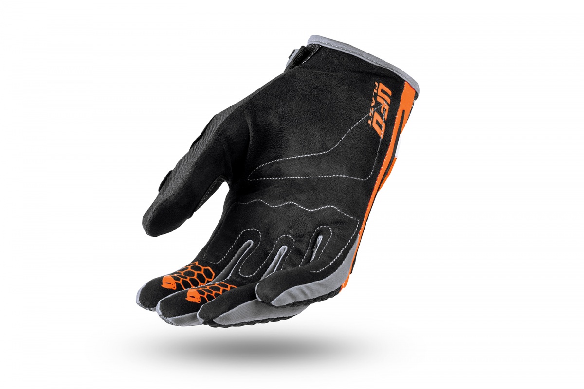 Guanto Motocross Blaze nero e arancione - Guanti - GU04534-EF - Ufo Plast