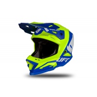 Motocross helmet Echus blue and neon yellow matt - Home - HE169 - UFO Plast