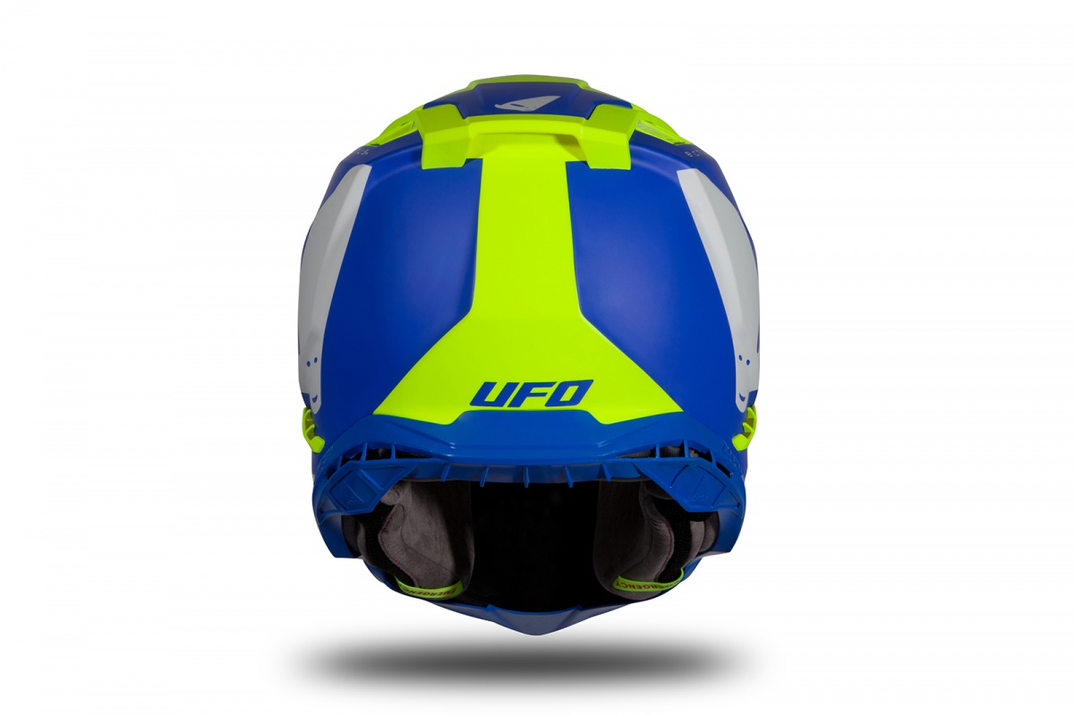 Motocross helmet Echus blue and neon yellow matt - Home - HE169 - UFO Plast