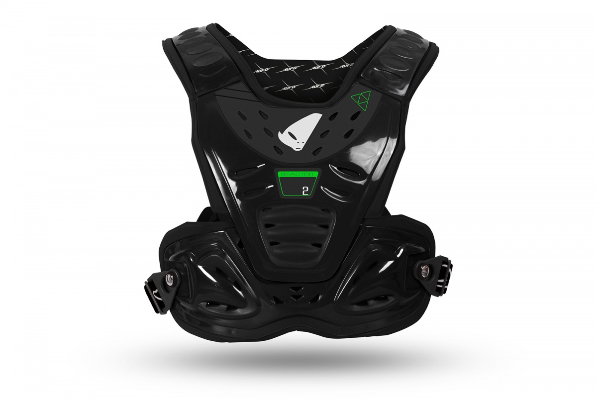 Mtb Reactor Chest Protector black and neon green - Back protectors - BP05002-K - Ufo Plast