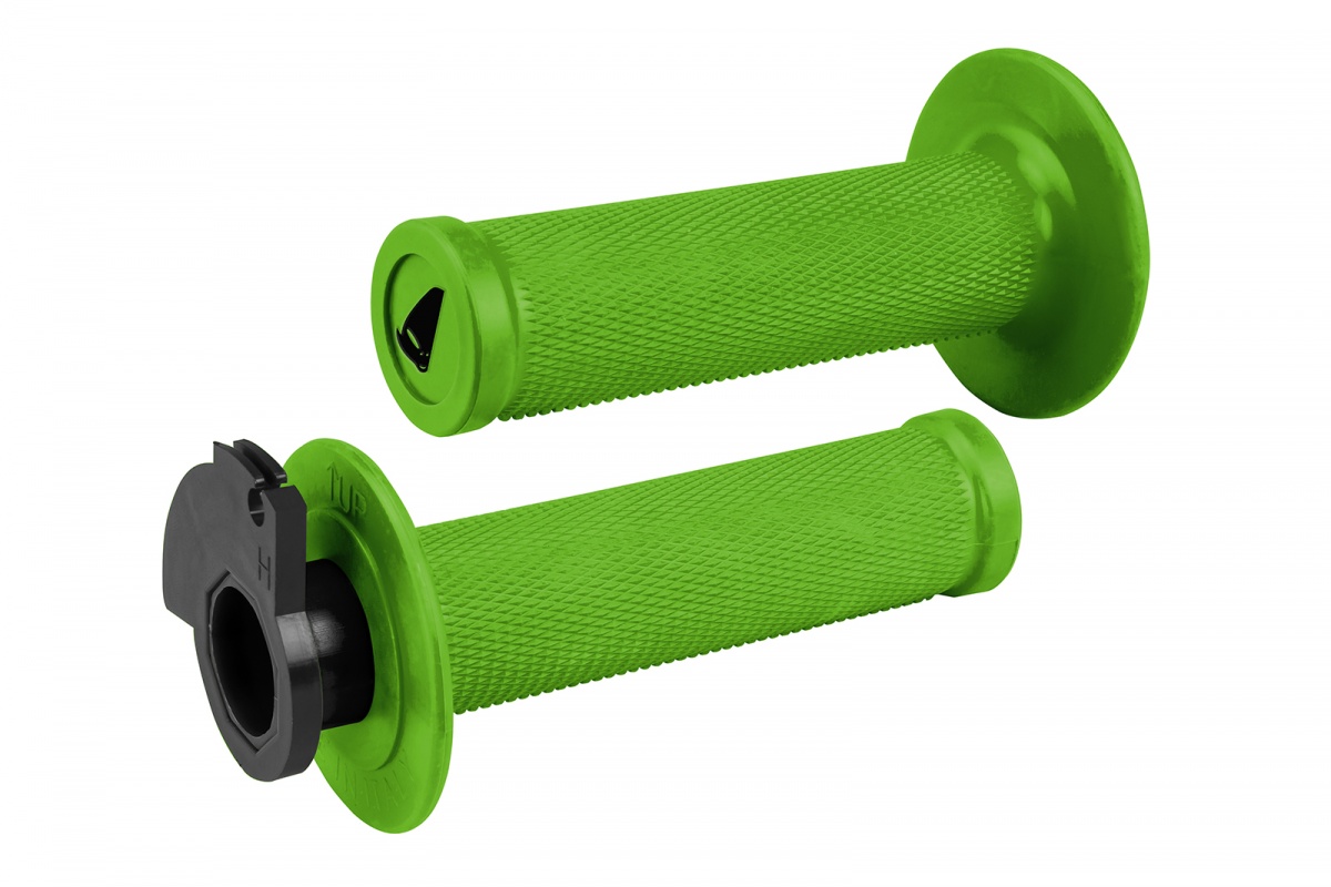 Manopole motocross Lock-on Grips verde - Manopole - MA01828-A - Ufo Plast