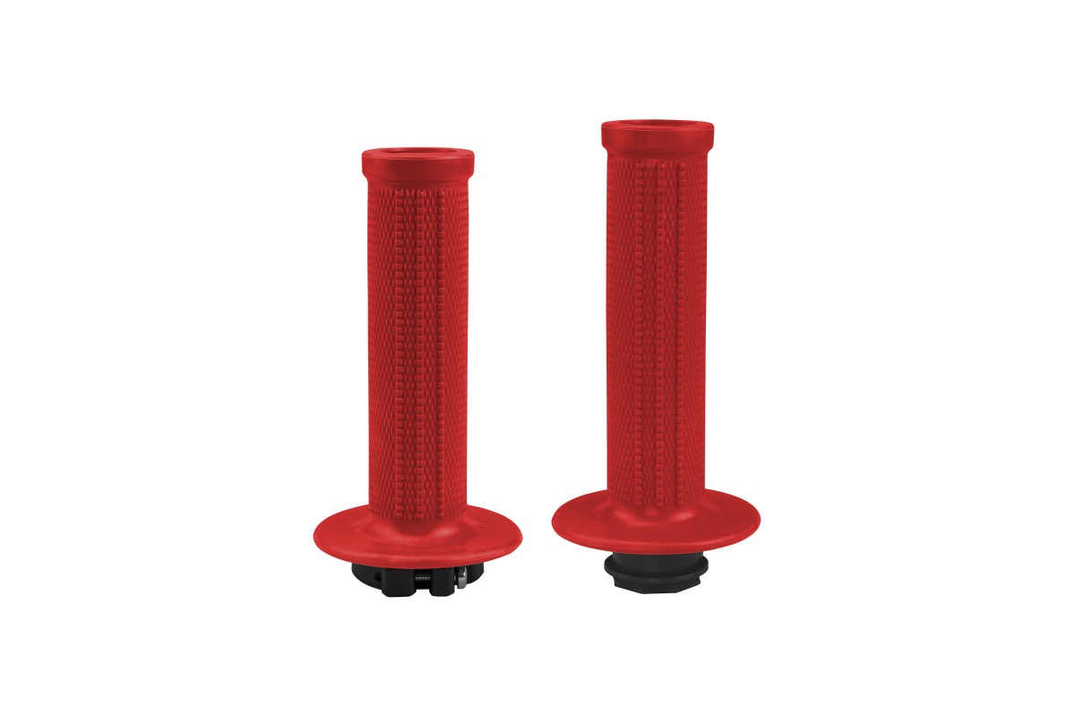 Manopole motocross Lock-on Grips rosso - Manopole - MA01828-B - Ufo Plast