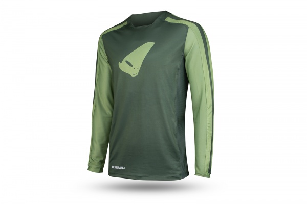 Maglia Mtb Terrain LV1 manica lunga verde - Maglie - JE05001-A - Ufo Plast