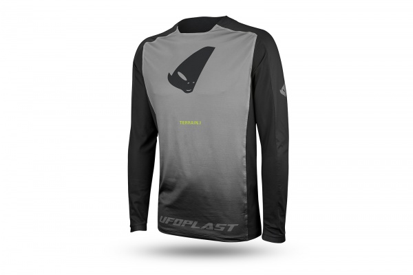 Maglia Mtb Terrain LV1 manica lunga nero e grigio - Maglie - JE05001-K - Ufo Plast