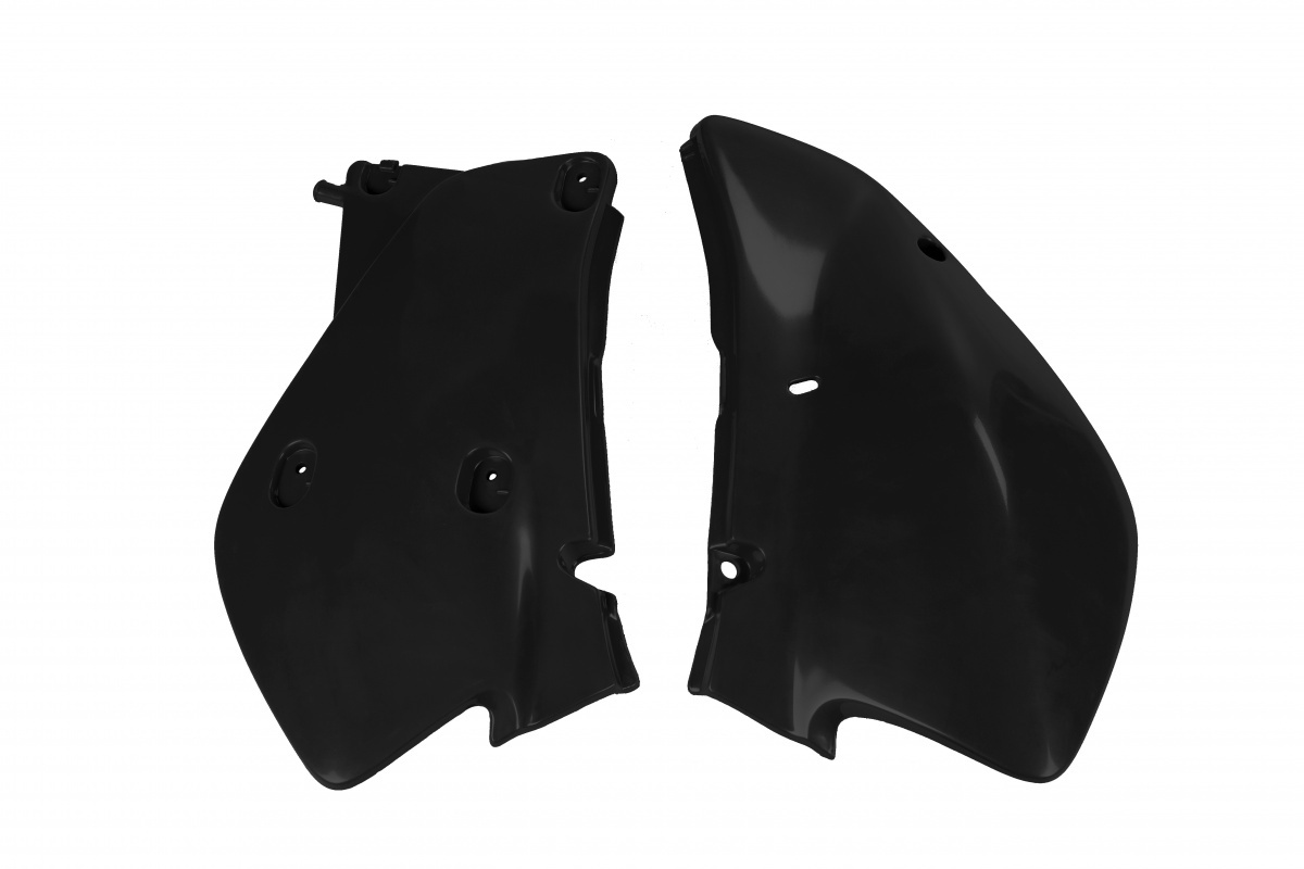 Fiancatine Laterali nero per Honda XR 650R (2000-25) - PLASTICHE REPLICA - HO03677-001 - Ufo Plast