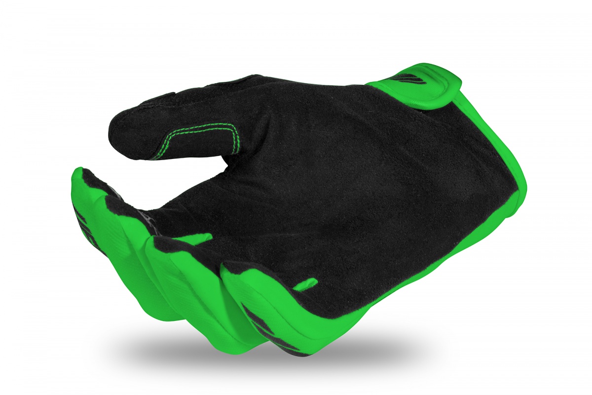 Guanti motocross Skill Radial da bambino verde - Guanti - GU04533-AFLU - Ufo Plast