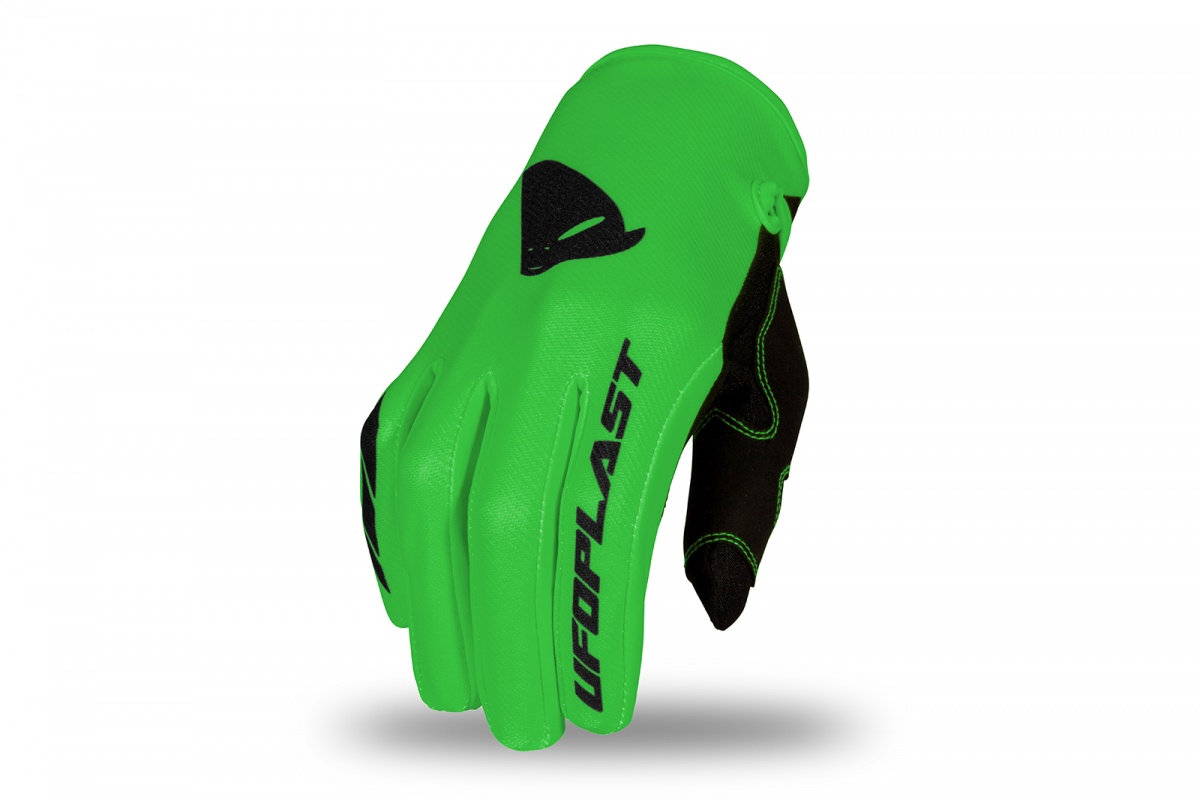 Guanti motocross Skill Radial verde - Abbigliamento adulto - GU04529-AFLU - Ufo Plast