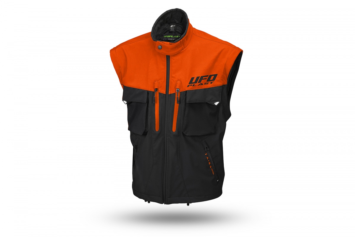 Giacca Enduro Taiga con protezioni incluse arancione fluo - Giacche - JA13002-KF - Ufo Plast