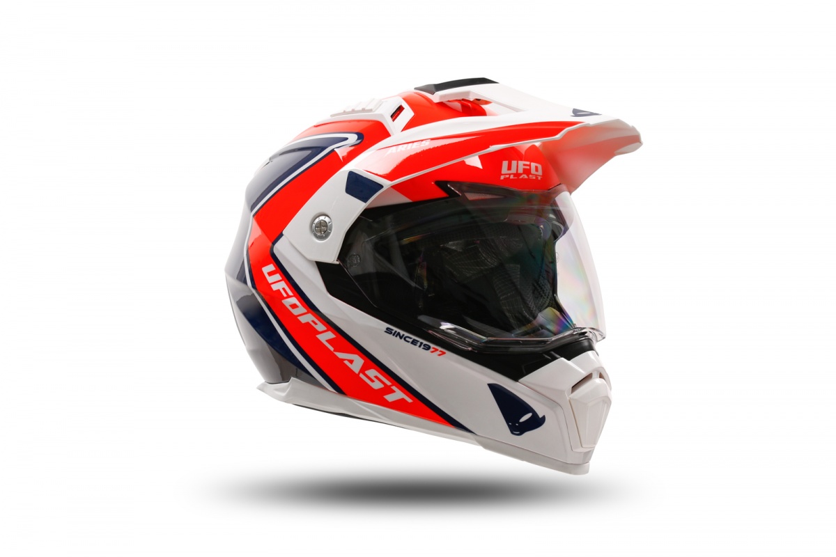 Casco motocross Aries rosso e blu - Caschi - HE13500-BC - Ufo Plast