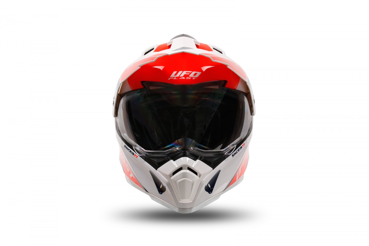 Casco motocross Aries rosso e blu - Caschi - HE13500-BC - Ufo Plast