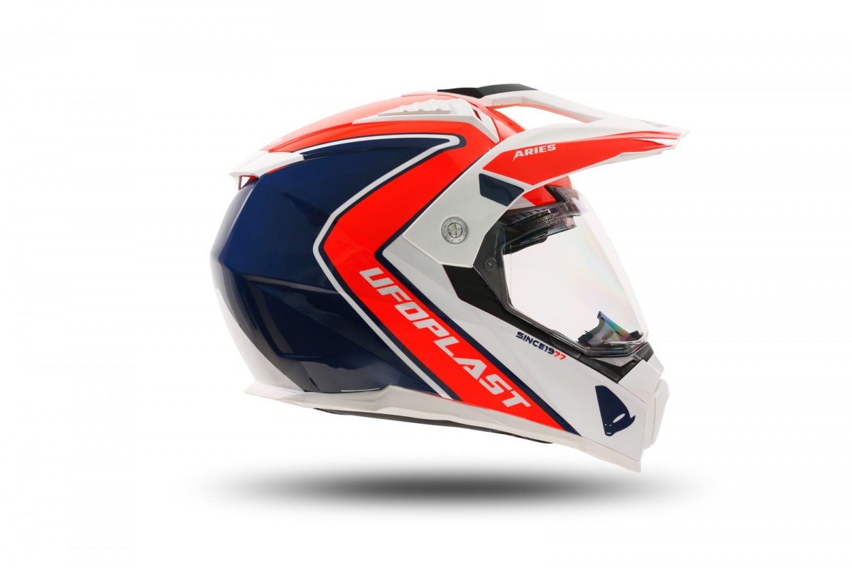 Casco motocross Aries rosso e blu - Caschi - HE13500-BC - Ufo Plast