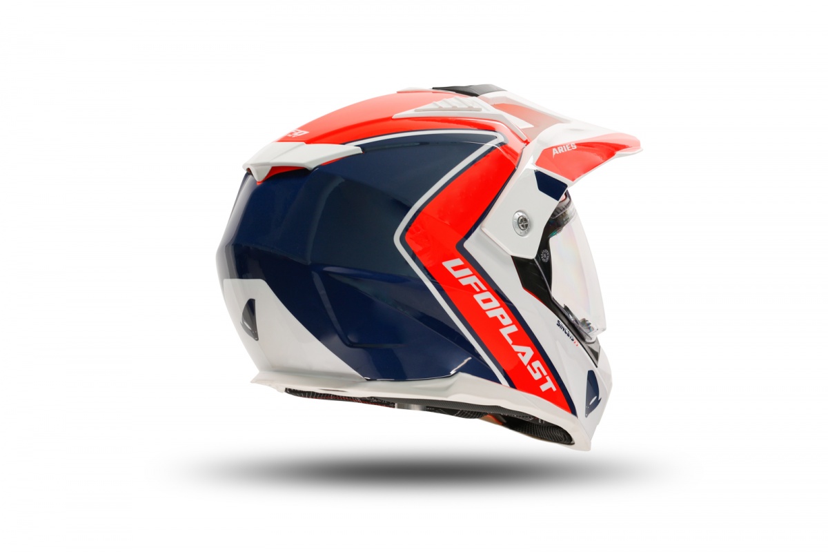 Casco motocross Aries rosso e blu - Caschi - HE13500-BC - Ufo Plast