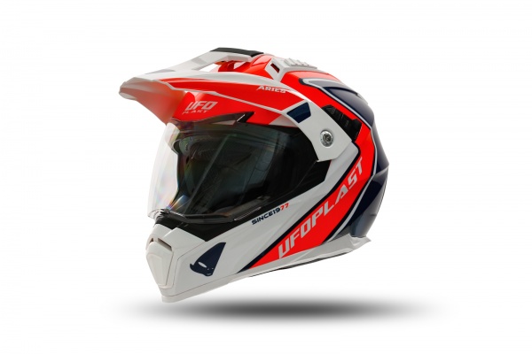 Casco motocross Aries rosso e blu - Caschi - HE13500-BC - Ufo Plast