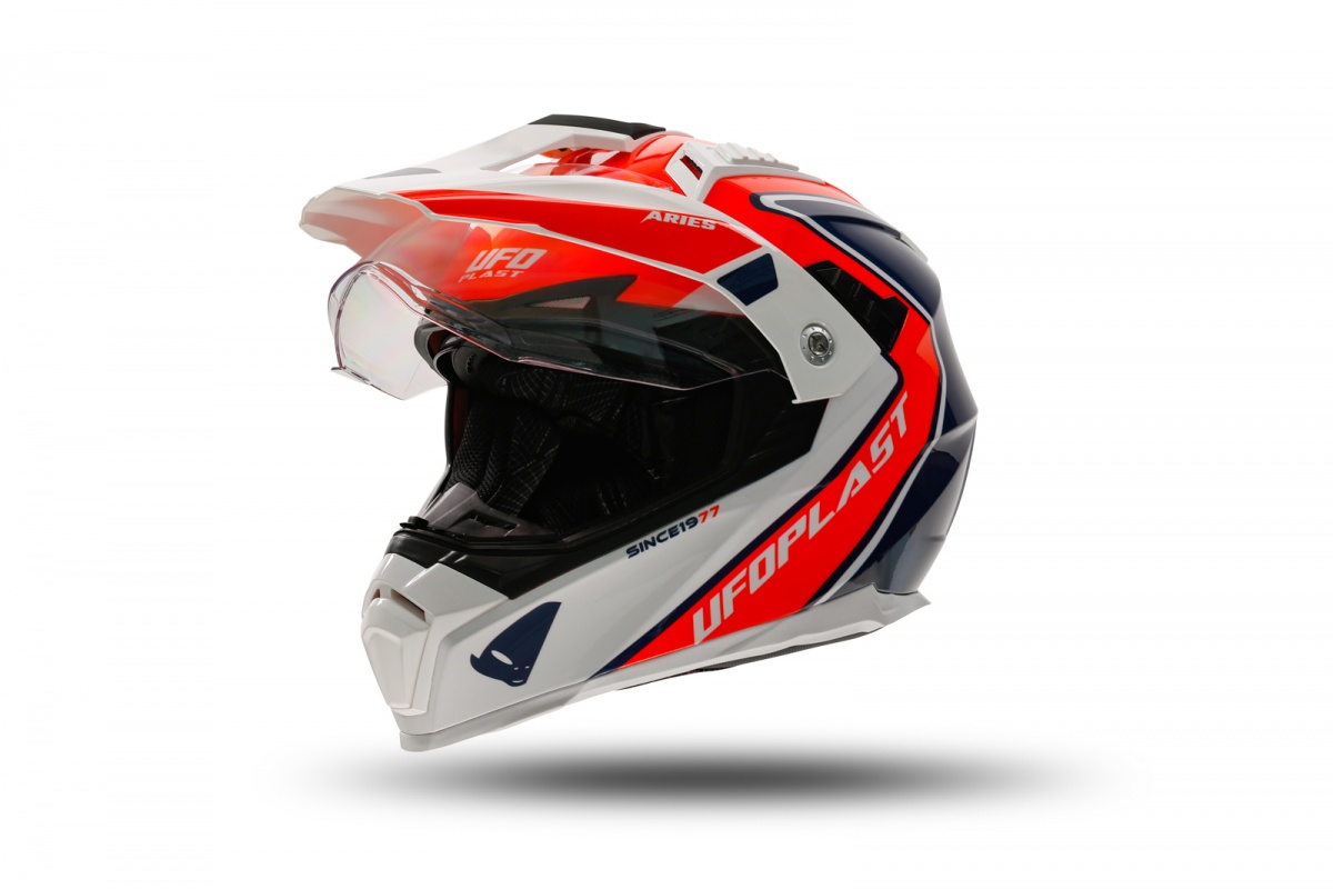 Casco motocross Aries rosso e blu - Caschi - HE13500-BC - Ufo Plast