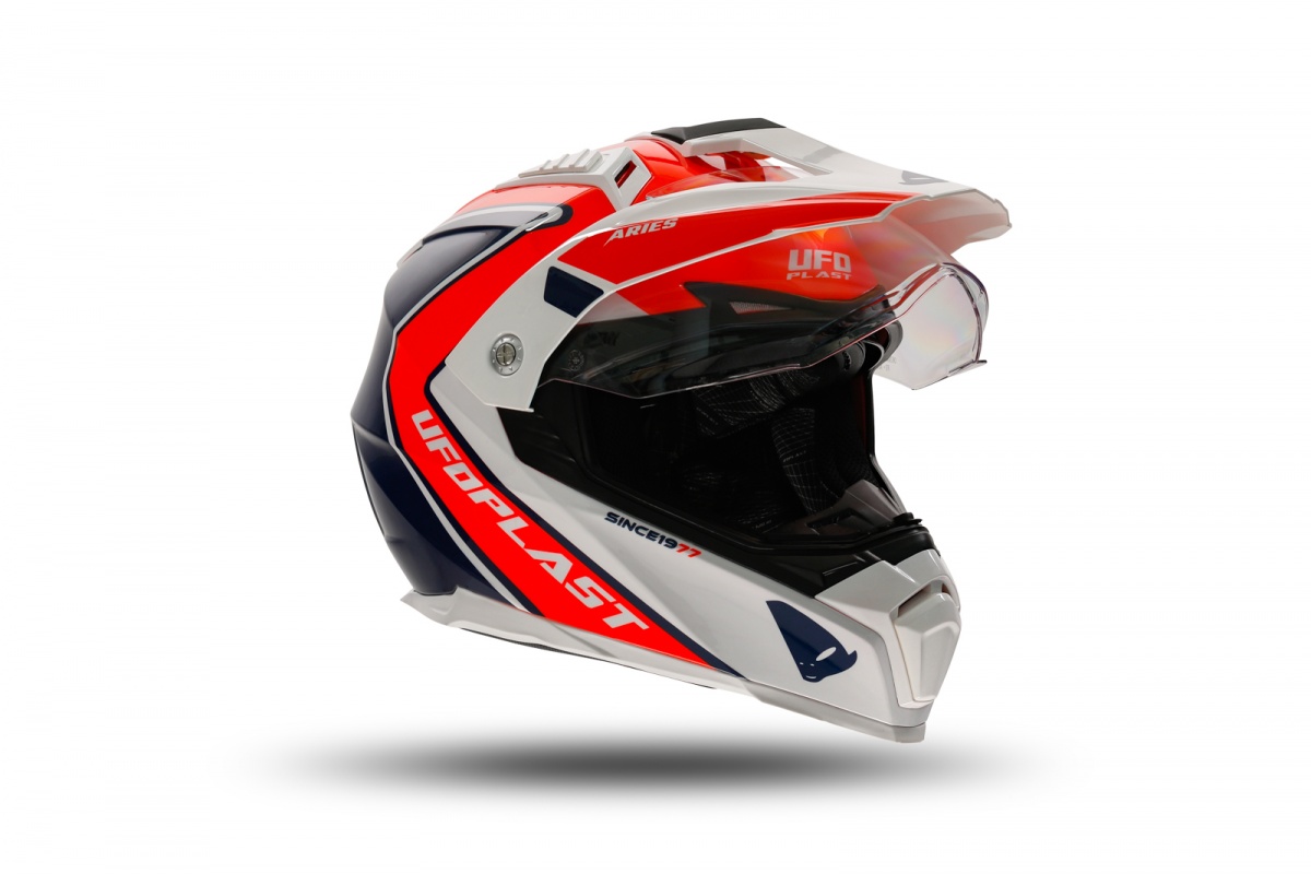 Casco motocross Aries rosso e blu - Caschi - HE13500-BC - Ufo Plast