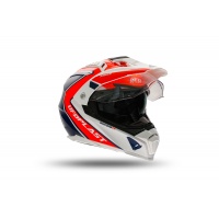 Casco motocross Aries rosso e blu - Caschi - HE13500-BC - Ufo Plast