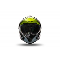 Casco motocross Aries nero e giallo fluo - Caschi - HE13500-DK - Ufo Plast