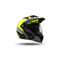 Casco motocross Aries nero e giallo fluo - Caschi - HE13500-DK - Ufo Plast