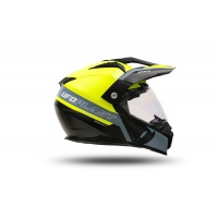 Casco motocross Aries nero e giallo fluo - Caschi - HE13500-DK - Ufo Plast