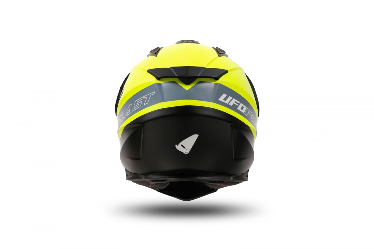 Casco motocross Aries nero e giallo fluo - Caschi - HE13500-DK - Ufo Plast