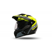 Casco motocross Aries nero e giallo fluo - Caschi - HE13500-DK - Ufo Plast