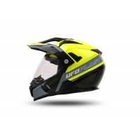 Casco motocross Aries nero e giallo fluo - Caschi - HE13500-DK - Ufo Plast