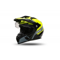 Casco motocross Aries nero e giallo fluo - Caschi - HE13500-DK - Ufo Plast