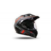 Casco motocross Aries grigio e arancione - Caschi - HE13500-EF - Ufo Plast