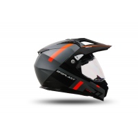 Casco motocross Aries grigio e arancione - Caschi - HE13500-EF - Ufo Plast