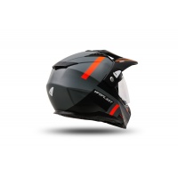 Casco motocross Aries grigio e arancione - Caschi - HE13500-EF - Ufo Plast