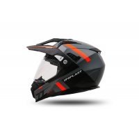 Casco motocross Aries grigio e arancione - Caschi - HE13500-EF - Ufo Plast