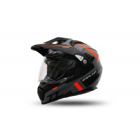 Casco motocross Aries grigio e arancione - Caschi - HE13500-EF - Ufo Plast