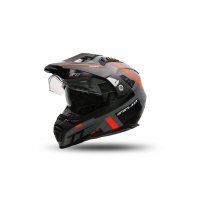 Casco motocross Aries grigio e arancione - Caschi - HE13500-EF - Ufo Plast