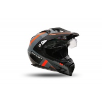 Casco motocross Aries grigio e arancione - Caschi - HE13500-EF - Ufo Plast