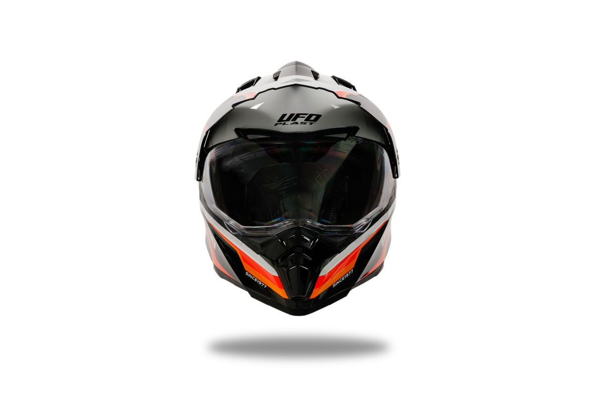 Casco motocross Aries nero e bianco - Caschi - HE13500-WK - Ufo Plast