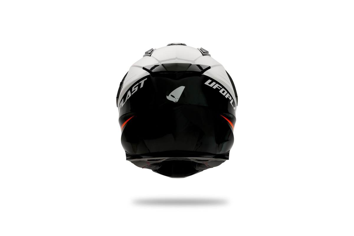 Casco motocross Aries nero e bianco - Caschi - HE13500-WK - Ufo Plast