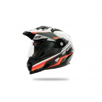 Casco motocross Aries nero e bianco - Caschi - HE13500-WK - Ufo Plast