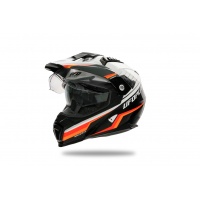 Casco motocross Aries nero e bianco - Caschi - HE13500-WK - Ufo Plast