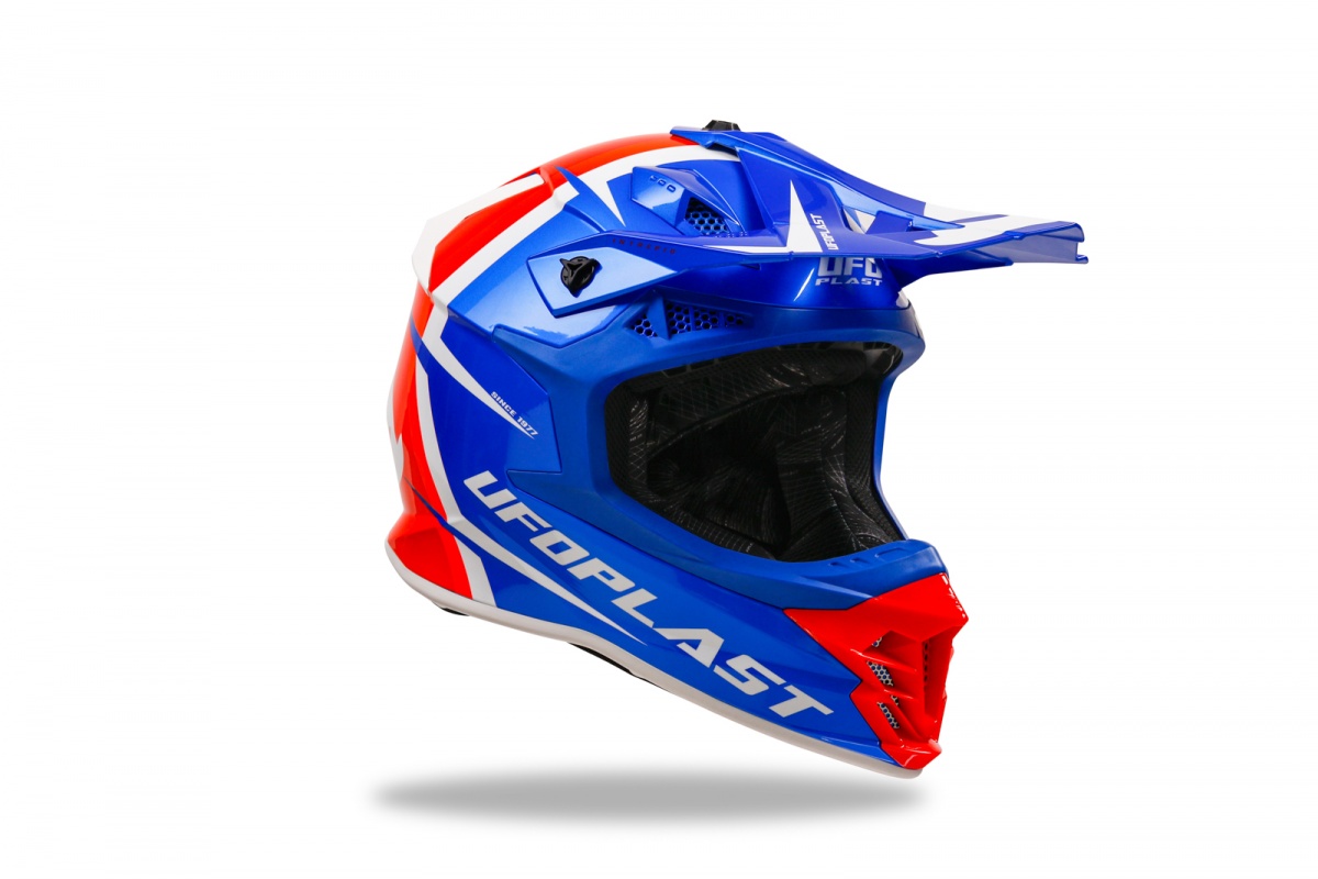 Motocross Intrepid helmet blue, red and white - Helmets - HE13400-CB - Ufo Plast