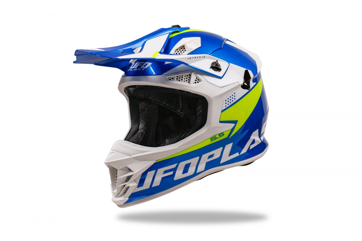 Motocross Intrepid helmet blue and yellow - Helmets - HE13400-CD - Ufo Plast