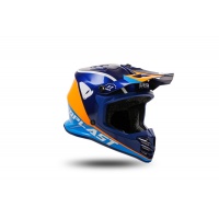 Casco motocross Korey da bambino blu e arancione - Caschi - HE13600-CF - Ufo Plast