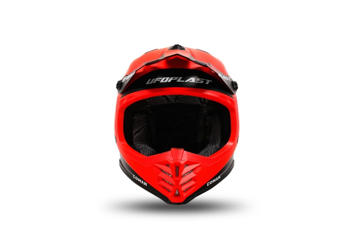 Casco motocross Korey da bambino nero e rosso - Caschi - HE13600-KB - Ufo Plast