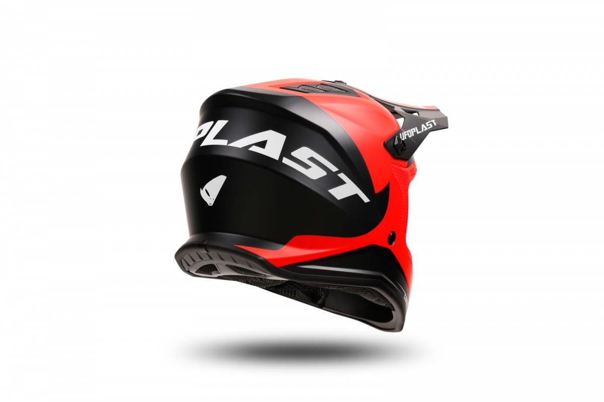 Casco motocross Korey da bambino nero e rosso - Caschi - HE13600-KB - Ufo Plast