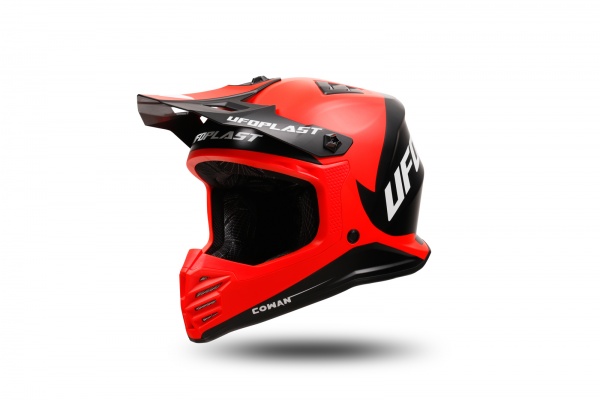 Casco motocross Korey da bambino nero e rosso - Caschi - HE13600-KB - Ufo Plast