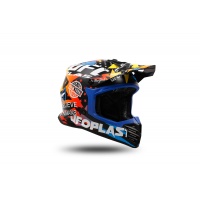 Casco motocross Korey da bambino nero, giallo e blu - Caschi - HE13600-CD - Ufo Plast