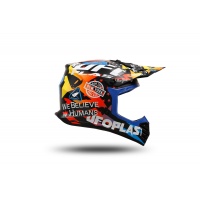 Casco motocross Korey da bambino nero, giallo e blu - Caschi - HE13600-CD - Ufo Plast